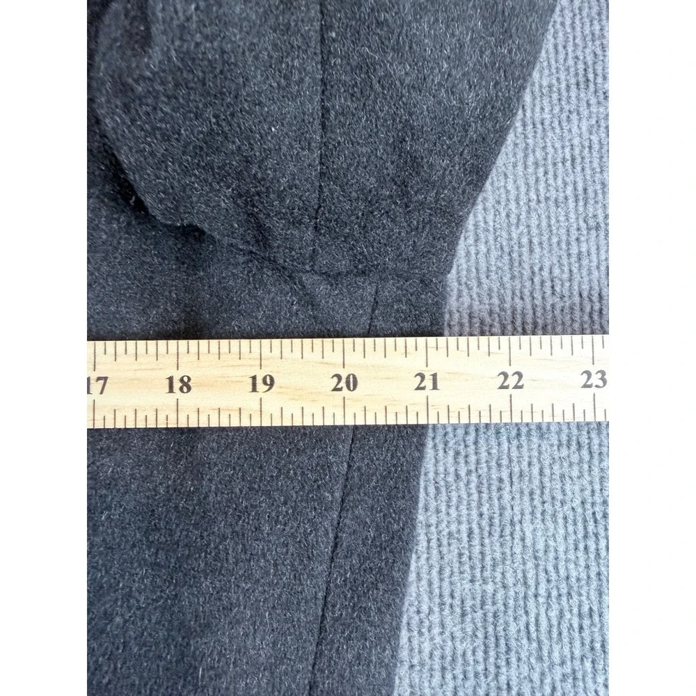 Banana Republic Mens Wool Cashmere Blend Car Coat Charcoal Gray Small RN 54023